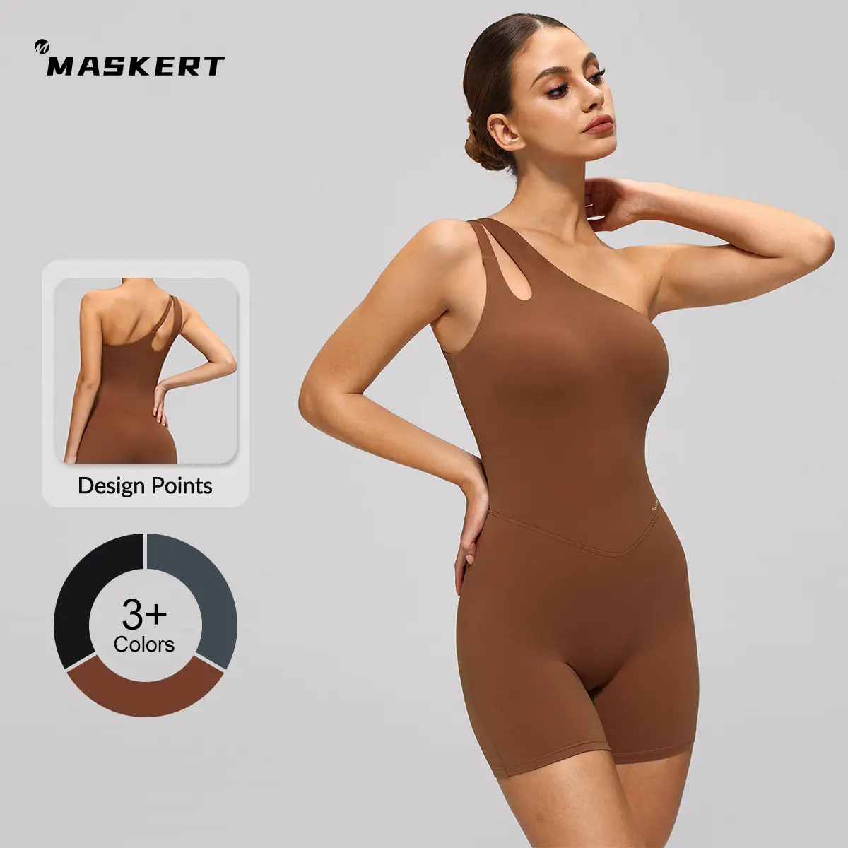MASKERT Women's Sports Jumpsuit Tummy Control Stretchy Buttery Soft Fitness Activewear for Yoga Gym & Fitness summerwins Gym Yoga Clothing Pilates Gym Clothes tiktokshopbacktoschool