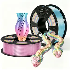 Geeetech High Quality Silk PLA 3D Printer Filament, 1kg 1.75mm, Vacuum Packaged Various Colors, Anti-Warping, Neatly Wound, Dimensional Accuracy +/-0.02mm, Festival-Ready 3D Printing Supply