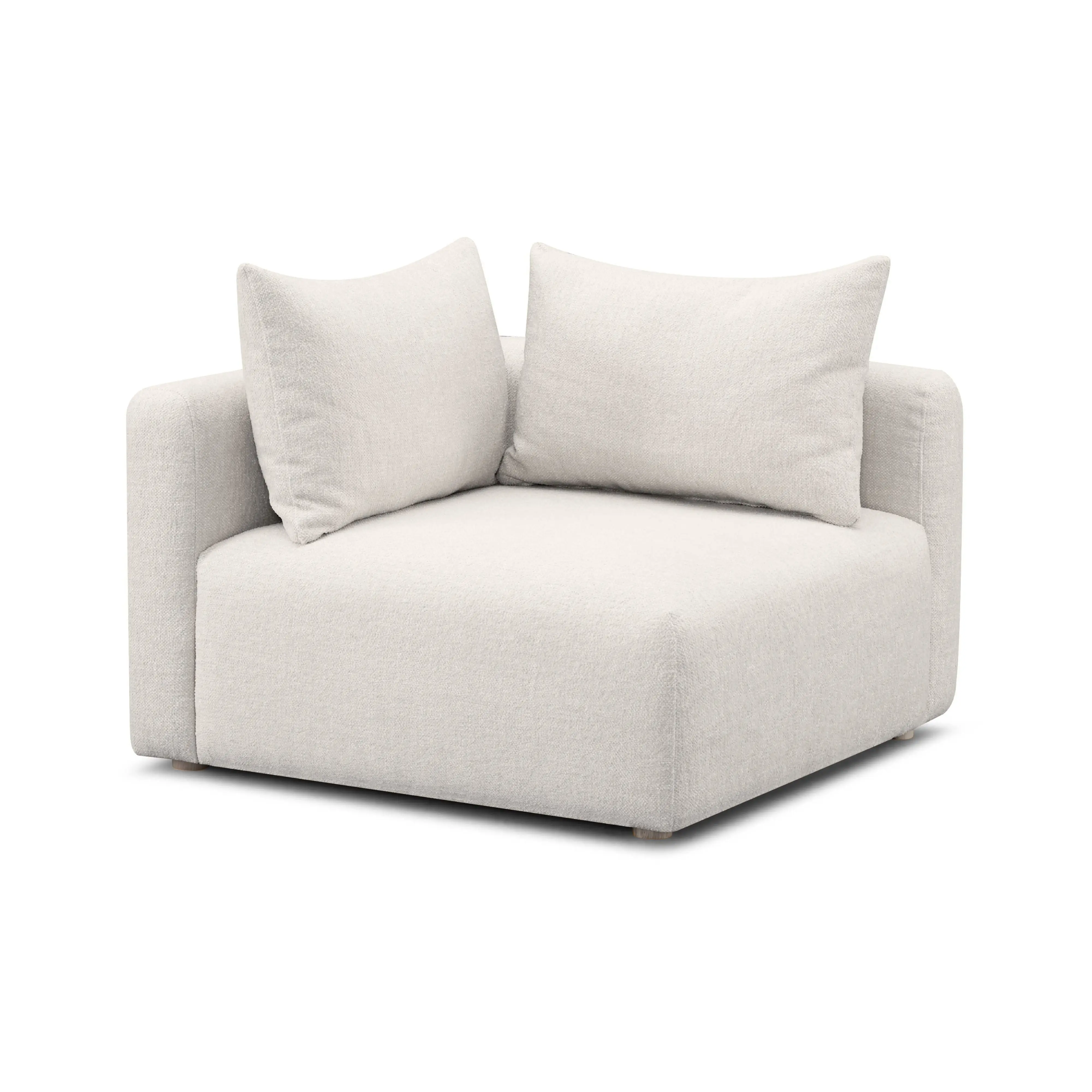 Hangover Contract-Grade Textured Fabric Modular Corner Chair Hangover Contract-Grade Textured Fabric Modular Corner Chair