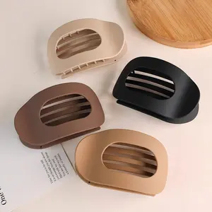 Premium Solid Color Hair Clip 4-piece Set - Comfortable All-Day Wear, Anti-Slip Design, Multipurpose Use, Ideal for Yoga & Makeup, Fashion Colors, Perfect Gift