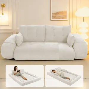 [New Year Deals]3-in-1 Convertible Sofa Bed | Sofa/Lounger/Bed Modes – Small Space Essential