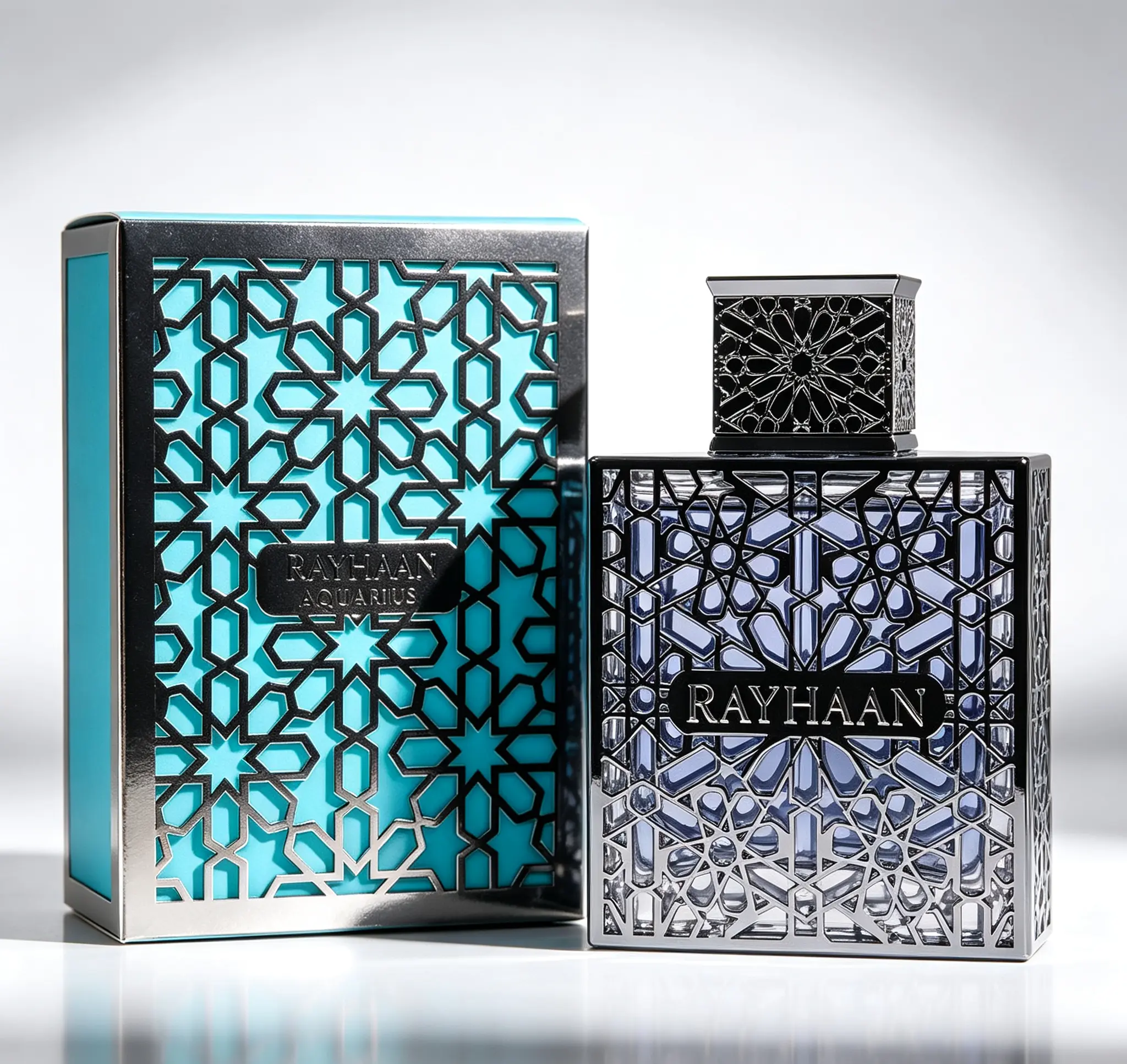 Rayhaan Aquatica EDP 3.4 Ounce 100ml｜Men’s Long‑Lasting Perfume｜Fresh Marine Citrus Clean Scent Eau de Parfum Spray For Him