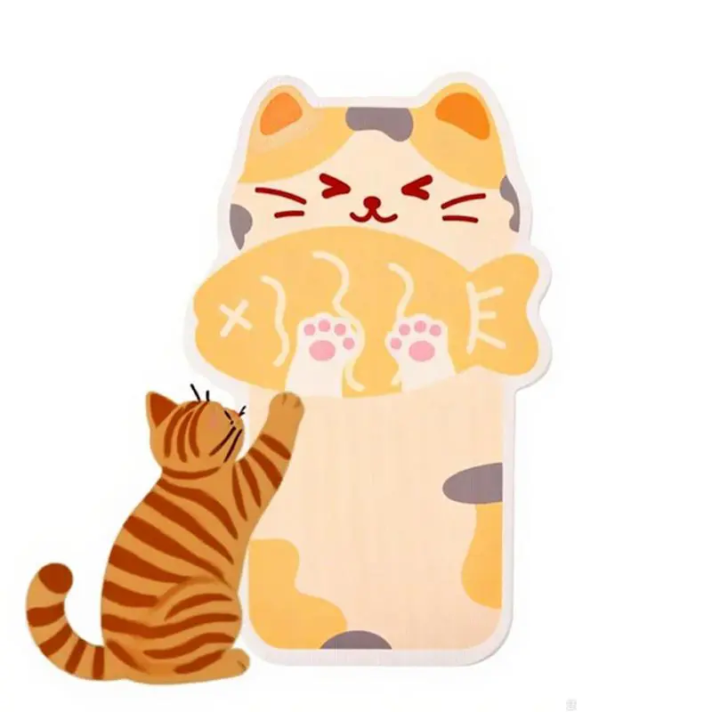 【Buy 1 Get Free Toy Mouse!】Wall Mounted Cat Scratching Board Thickened Durable Wear Resistant Protects Furniture from Cat Scratching Suitable for walls Sofas Cabinets Doors Glass Personalized Cat Tree Tower Cat toy mouse Pet supplies Scratcher Kittens tik