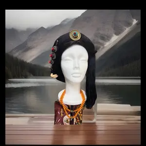 Tibetan Traditional red. Headdress