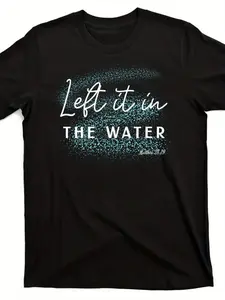 Men's & Women's Christian Baptism T-Shirt - Matthew 28:19 Scripture & Baptism Symbol - 220gsm Pure Cotton Retro Religious Tee for Church Events, Christian Apparel