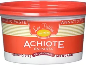 Los Patitos Achiote Paste 7.4 oz Traditional Costa Rican Condiment Trans Fat Free Cholesterol Free Annatto En Pasta