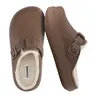 Cushionaire Fable Fur Cloud Clogs For Women |  Soft and Squishy Slip On Mules With Plush Faux Shearling Lining | Classic Closed Toe Clog Design For Everyday Indoor Outdoor Wear Comfy