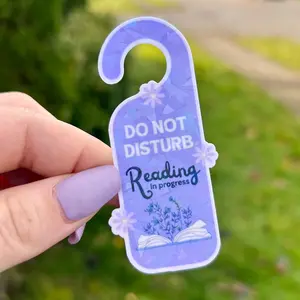 Do Not Disturb Reading in Progress Sticker
