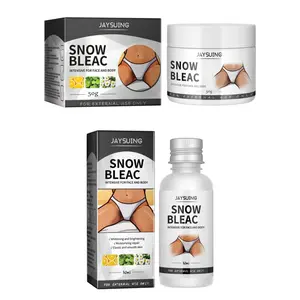 Snow Bleach Body Cream, 2 Counts/set Moisturizing Body Lotion, Hydrating Body Care Product for Women & Men, Body Care Product for Daily Use, Silky Smooth Skin