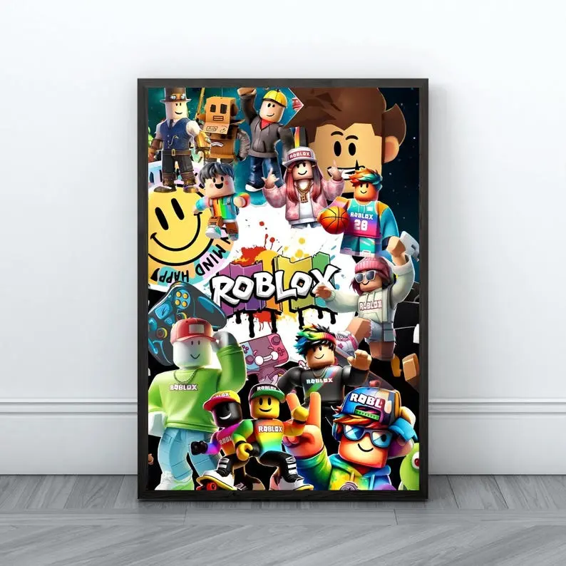 Roblox Poster Gaming Room Poster Print Game Video Games Digital Poster Clipart Instant download Kids Nursery Kids Room Gift for birthday28