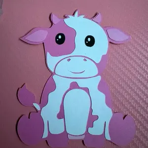 Pink Cow Bouquet Topper