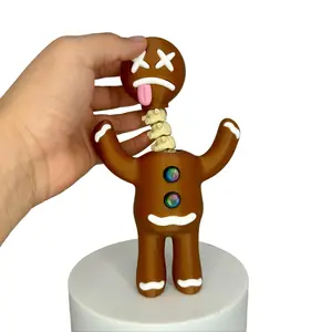 Dead Gingerbread Man – Funny Dark Humor Gift with Removable Head & Spine | Gingerbread Man | Funny | Spooky Christmas Decor |