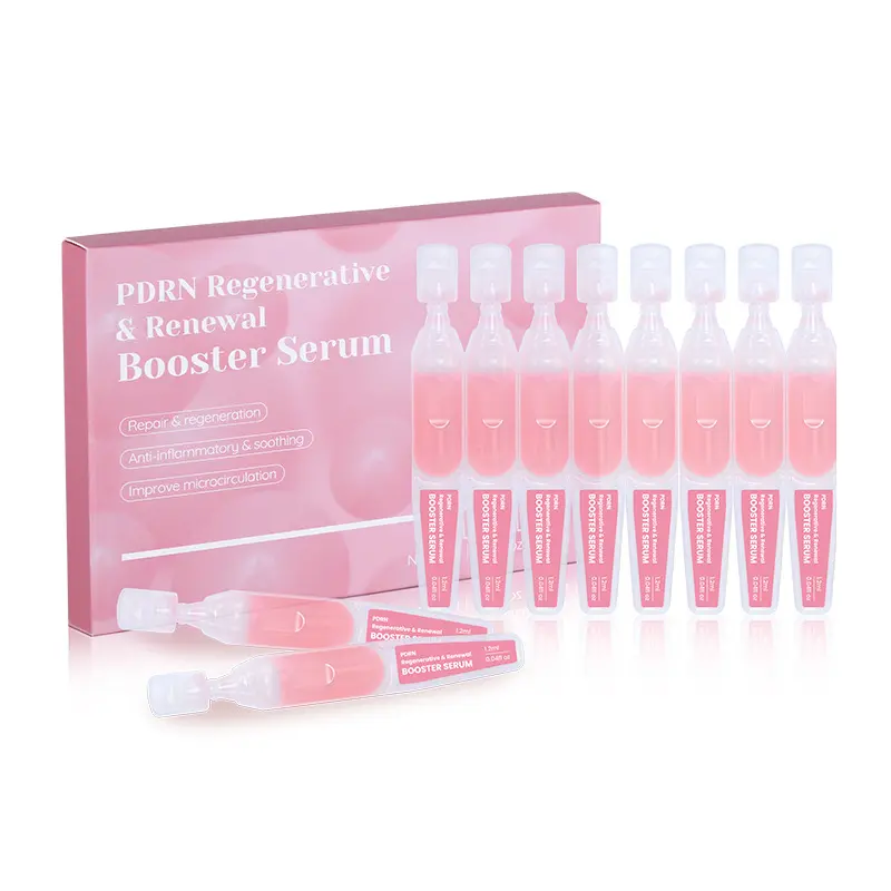 PDRN Regenerative & Renewal Booster Serum with Salmon DNA Niacinamide Collagen & Hyaluronic Acid for Firmness Radiance & Deep Hydration Lightweight Ampoule