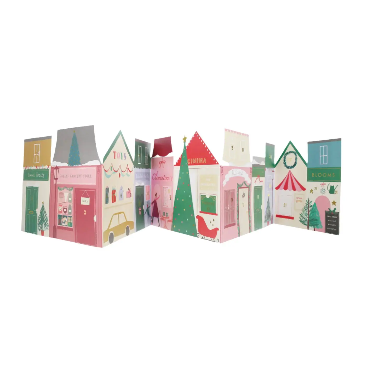 CHRISTMAS STREET CONCERTINA ADVENT CALENDAR