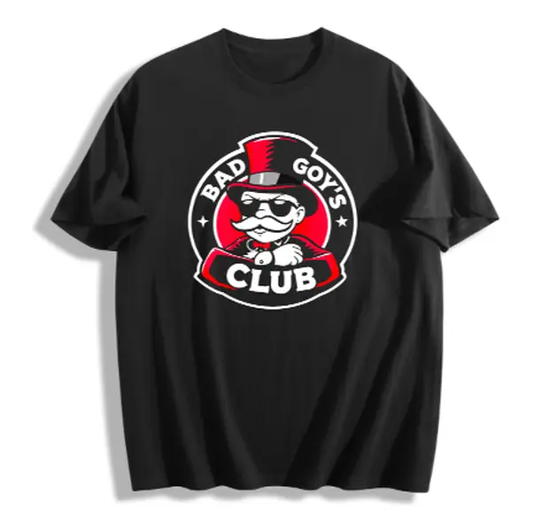 BGC Monopoly Men's 100% Cotton Breathable Casual Tee, Machine-Washable Menswear Top, Machine Wash Clothes Fashion