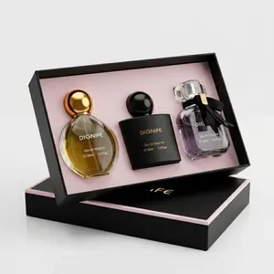 "Parisian Nights" Women's 3-Piece Perfume Gift Set — A Refreshing Floral-Fruity Scent with Long-Lasting Fragrance. An Ideal Gift for Mother's Day, Perfect for Couples' Dates, Dinners, Gym Workouts, and Sports Activities.