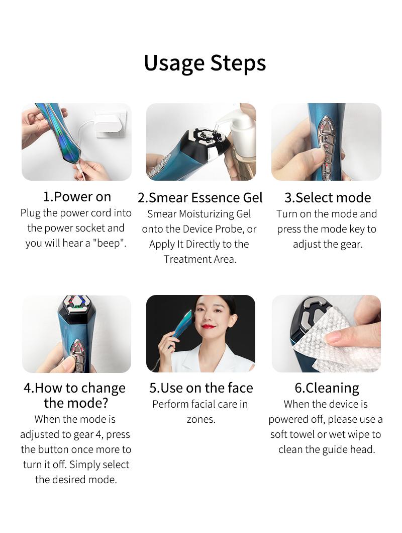 ELLKII Beauty Instrument Electric Masseur for Women - Fight Facial Sagging, Lift & Firm Skin, Boost Elasticity, Suitable for All Skin Types, 15-Minute Timer