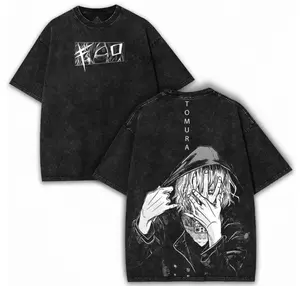 Shigaraki Tomura x My Hero Academia – Decay Quirk Oversized Washed Tee with Chaoscore Backprint | For Villain Fans Only Apparel Clothes
