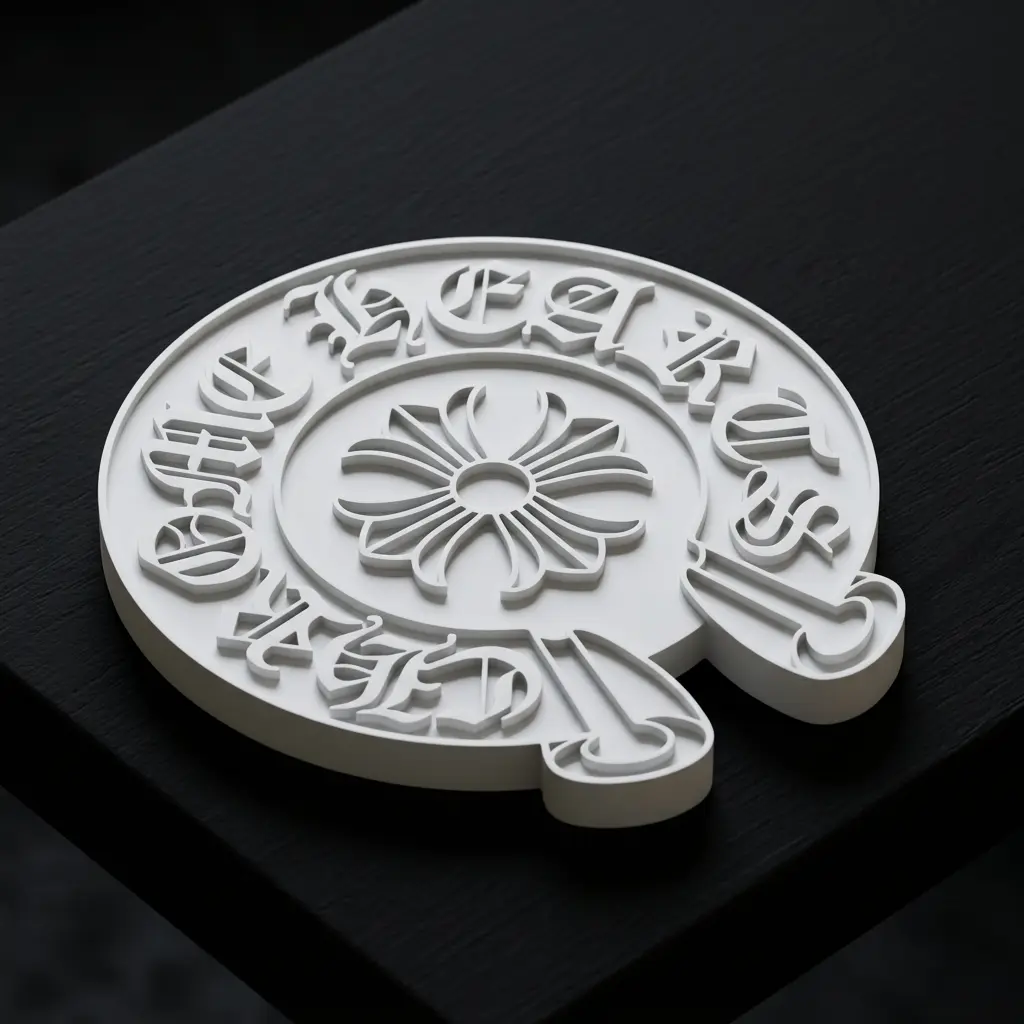 Luxury Gothic Chrome Coaster - Y2K Home Decor Stylish Tableware