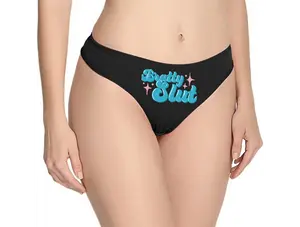 Bratty Slut Cotton Thong Panties