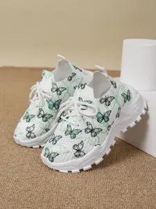 Elegant Comfortable Shoes, Anti-Slip Shock Absorption Design, Round Toe Fashion Sports Sneakers, Casual Training Footwear, Spring Summer Kids' Shoes