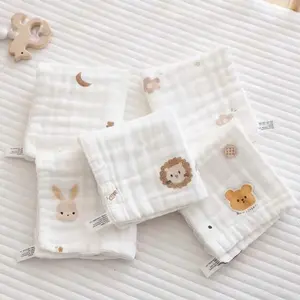 Newborn Cotton Bibs Soft Absorbent Baby Drool Bibs Gentle Fabric Ideal for Feeding & Teething, Perfect Gift for New Parents