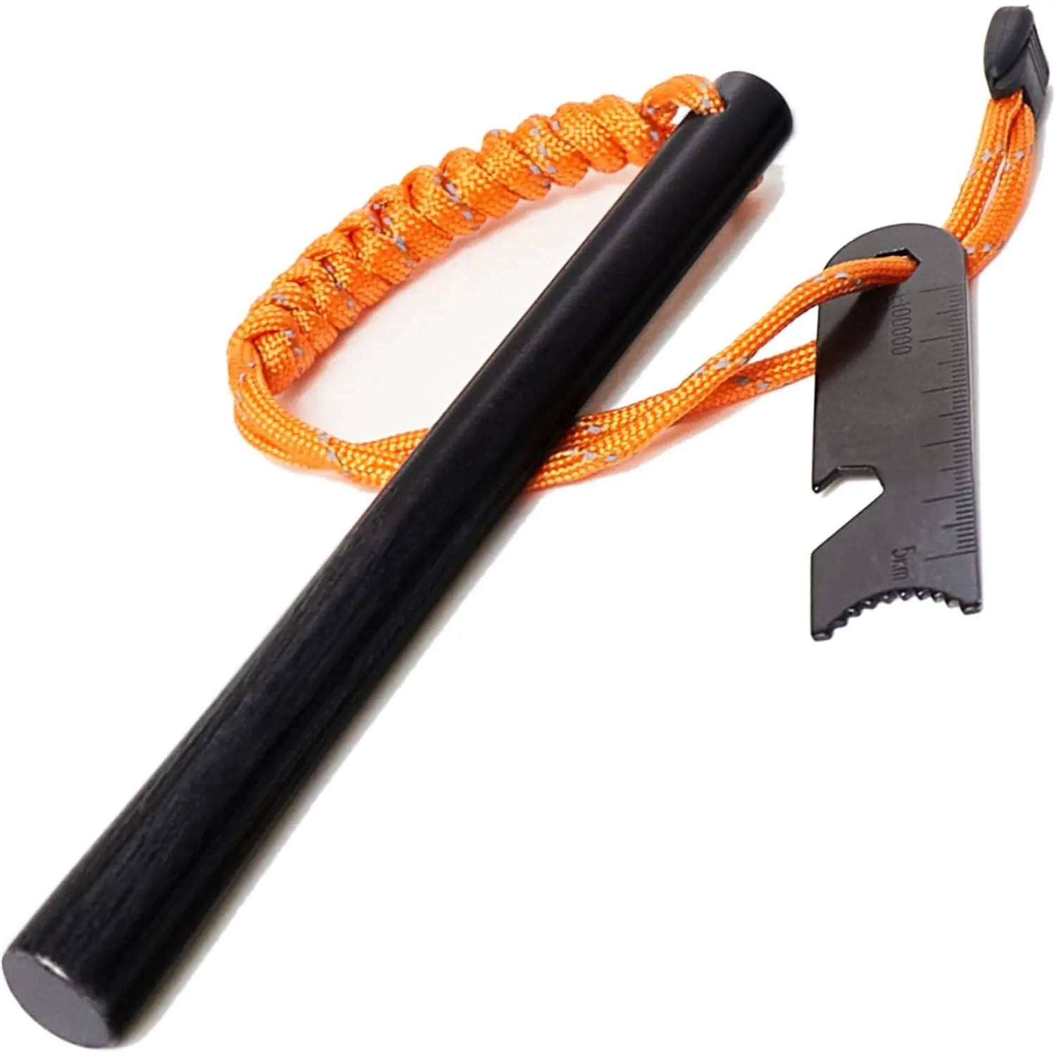 Ferro Rods 1/2 inch x 6 inch, Premium Ferro Rod Fire Starter Survival Tool, Flint and Steel Fire Starter Kit, 20,000+ Strikes, Large and Thick Ferro Rod with Paracord & Multi-Tool Striker.