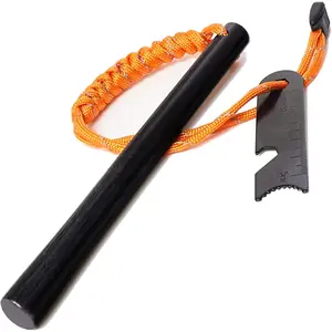 Ferro Rods 1/2 inch x 6 inch, Premium Ferro Rod Fire Starter Survival Tool, Flint and Steel Fire Starter Kit, 20,000+ Strikes, Large and Thick Ferro Rod with Paracord & Multi-Tool Striker.