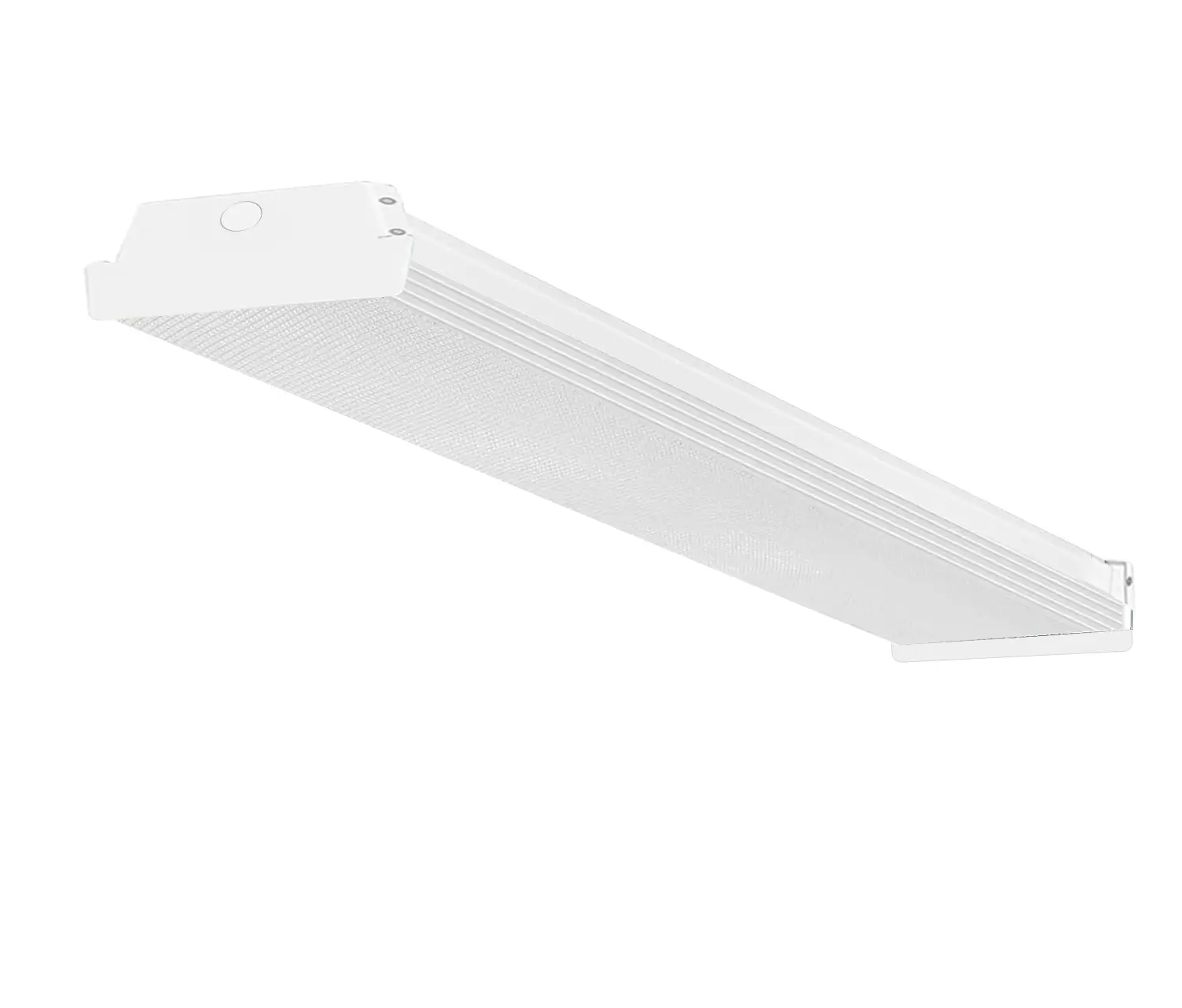 4FT LED Wraparound Shop Light, 40W 6000lm Dimmable Flush Mount Ceiling Light, Selectable 3CCT 3500K/4000K/5000K, Energy Saving Fluorescent Tube Replacement for Garage, Office, Basement