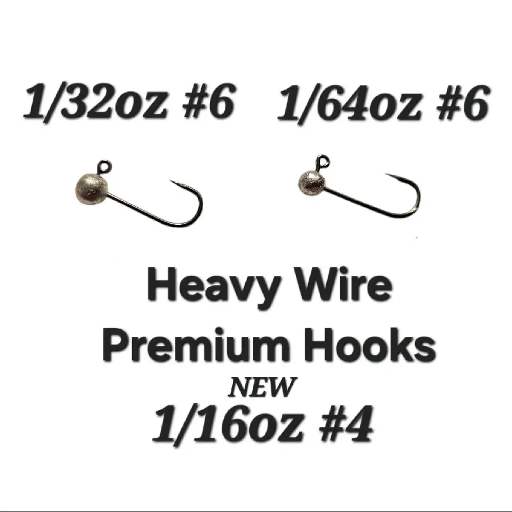 NRV Baits: Ultimate Jigs (5 Jigs per Pack) - 1/32oz & 1/64oz with 2x Stronger Design for Maximum Fish Catch