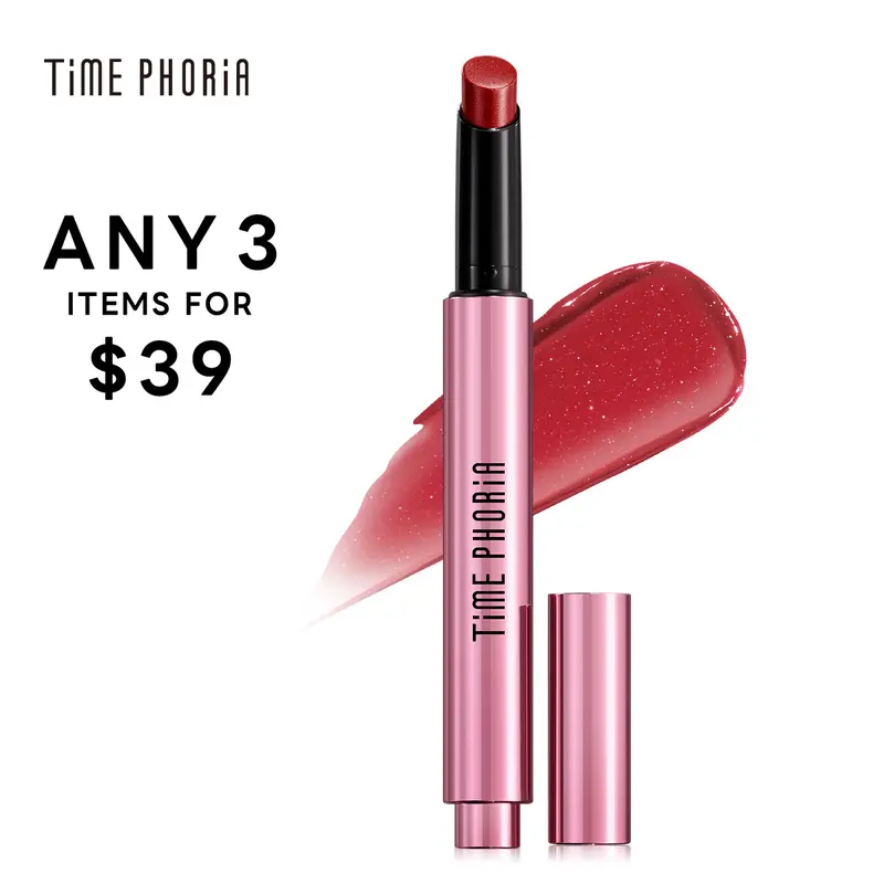 [Any 3 items]TIMEPHORIA Milkyway Melting Lipstick Balm | Warm Pinkish Coral, 5D Mirror Shine Glossy Finish, Lightweight Non-Greasy Texture, Nourish & Plump Lip, Hydration with Shea Butter &Hyaluronic Acid