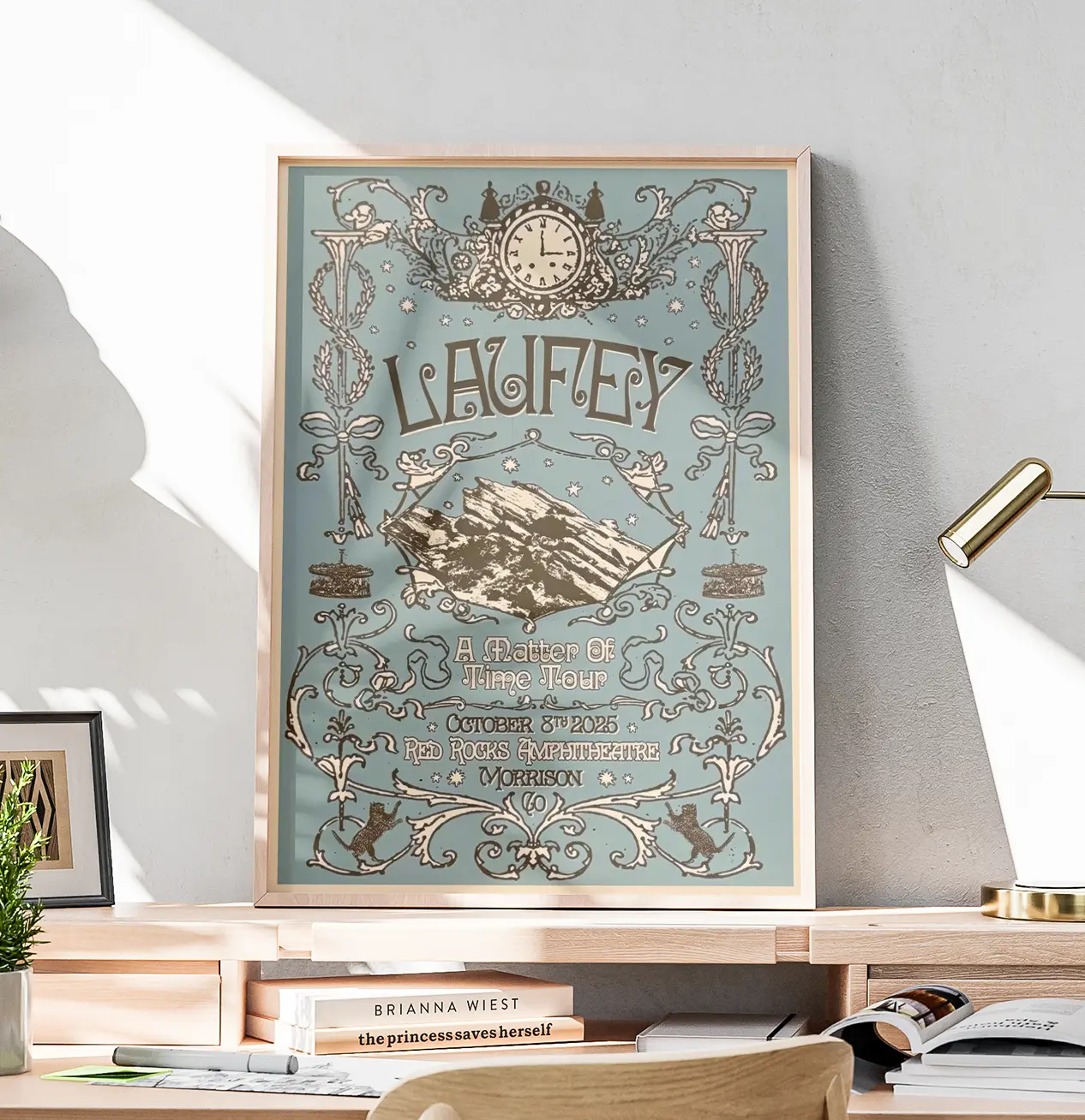 Laufeyy Red Rocks Amphitheatre Poster A Matter of Time Tour 2025 Wall Art Print