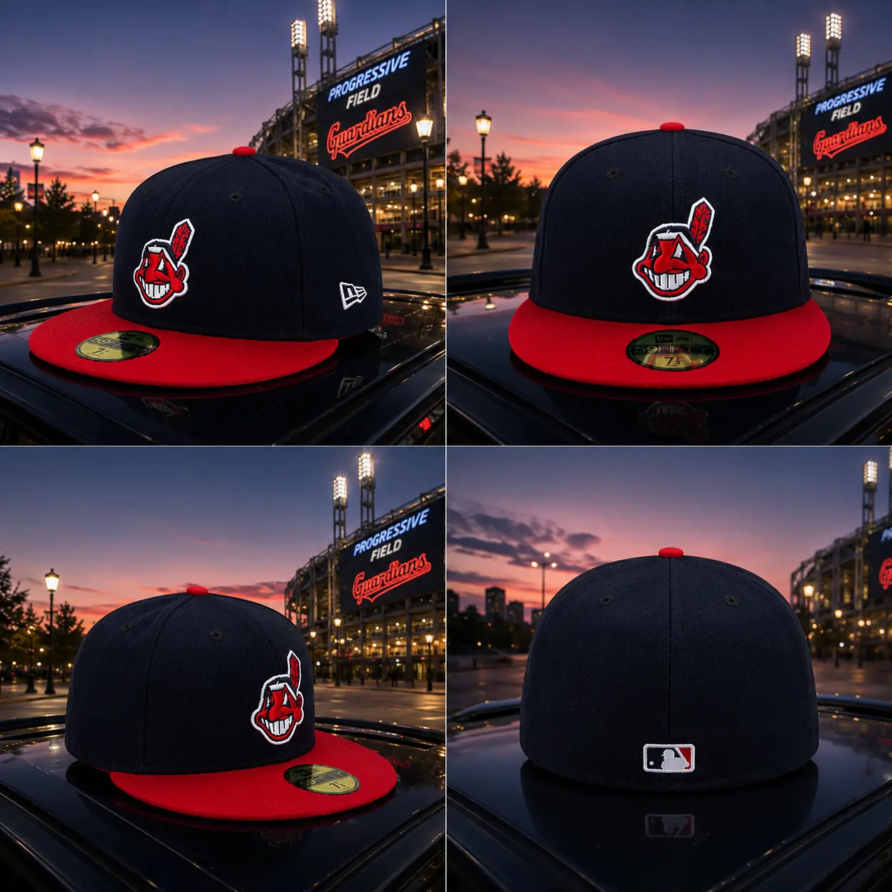 Authentic Cleveland Guardians New Era 59FIFTY Fitted Cap – Premium Flat Brim Baseball Hat Streetwear Essential