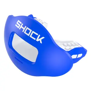 Shock Doctor Max AirFlow Football Mouthguard - Enhanced Breathing Channel for Comfort & Fit - Full Protection with Dental Warranty