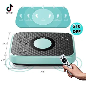 265LBS Vibration Plate Exercise Machine, Lymphatic Drainage Machine, Whole Body Workout Vibration Fitness Platform for Home Fitness with Remote Control Outdoorfun Gym Equipment