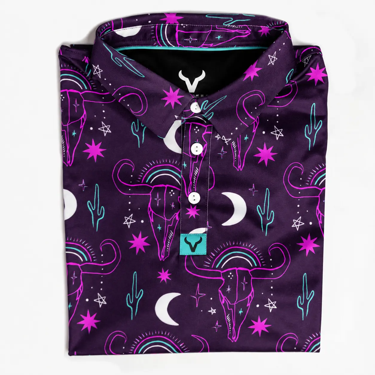 Vexil Brand - Polo - Purple Neon Western