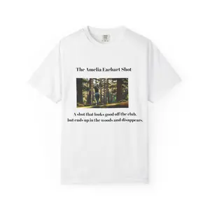 The Amelia Earhart Shot T-shirt  (dark lettering)
