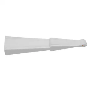 Plastic Fabric Hand Foldable Fan for Ladies Men White