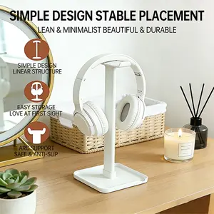 Z1 Headphone Stand with Non-Slip Base, Headphone Holder, Headphone Hanger for Gaming Office Home, Organize Headphones Neatly, Keep Desktop Tidy, Headphone Storage