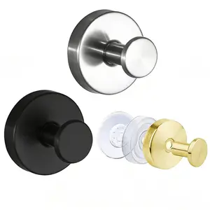 2 Packs Vacuum Suction Cup Hooks | Drill Free Stainless Steel | Waterproof Reusable Towel Hooks for Bathroom Kitchen Shower | Christmas Gift Home Gadgets