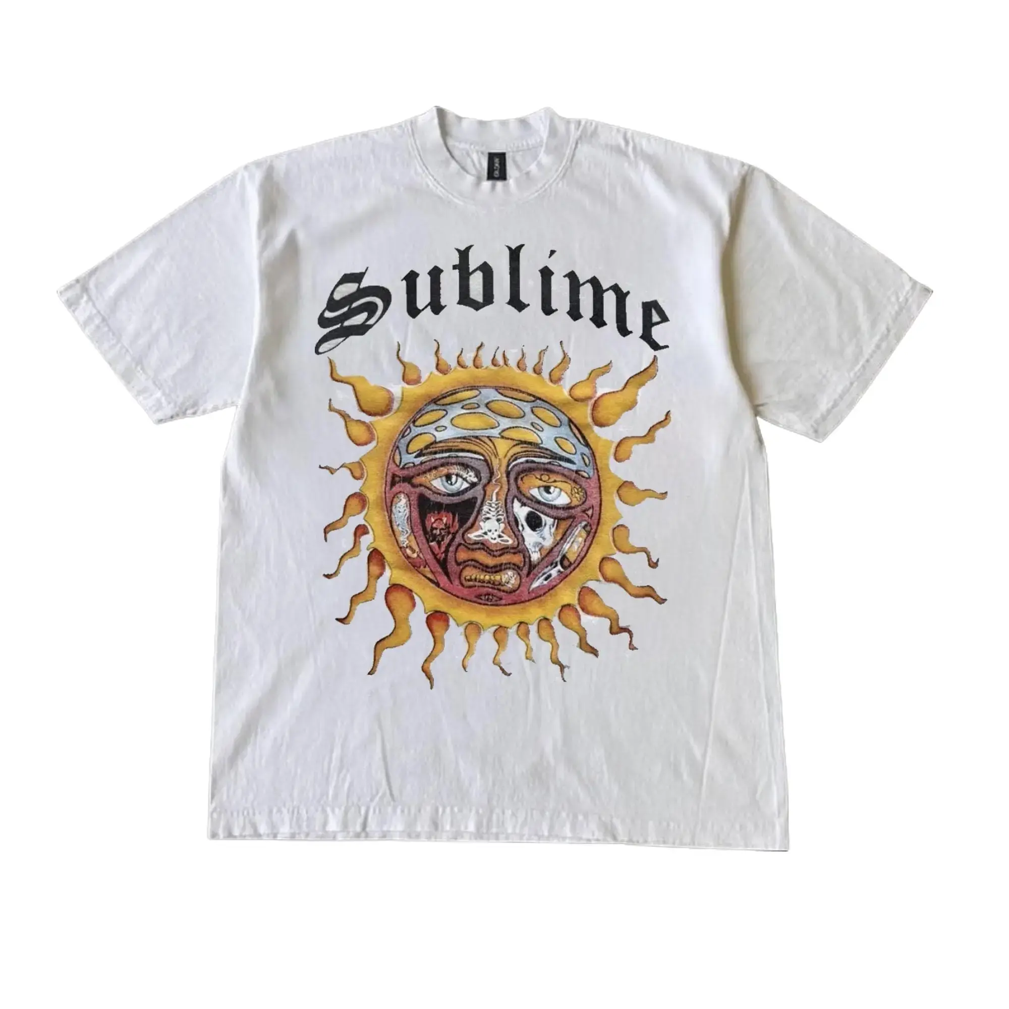 Retro Sublime Sun Graphic T-Shirt, Y2K Hip Hop Music Lover Shirt, Gift for Fans