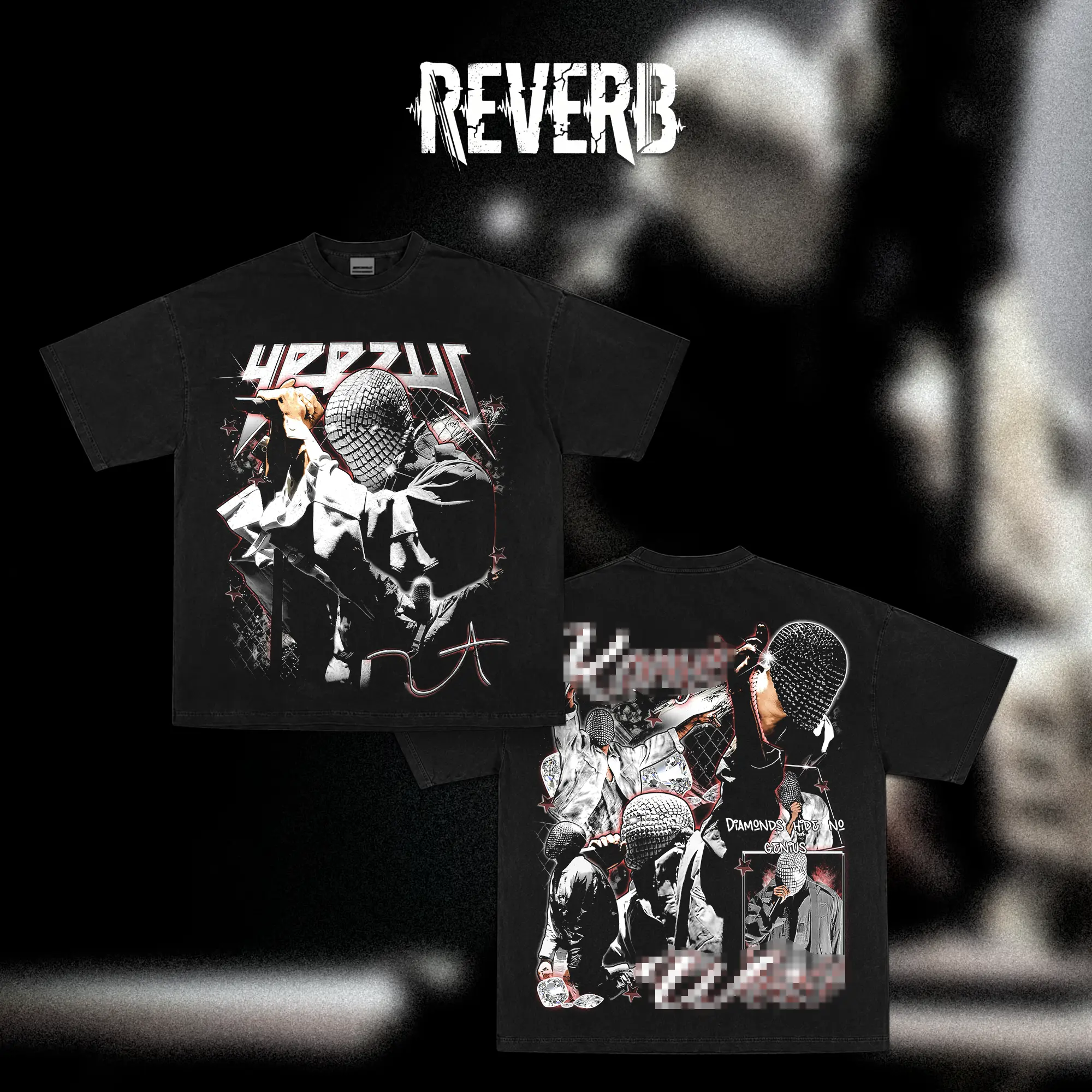 [REVERB] Vintage Graphic Ye Washed T-Shirt, Retro Hip Hop Rap Tee, Y2K Oversized Washed Cotton Shirt, Streetwear Music Merch, Unisex Gift
