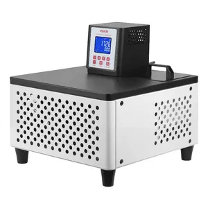 Thermostatic Water Circulating Bath Viscometer Accessory, 23-212°F, 5.51x5.51in Tank, PID Control Temp Regulation, Internal & External Circulation, Fits Various Rotational Viscometers for Lab Use