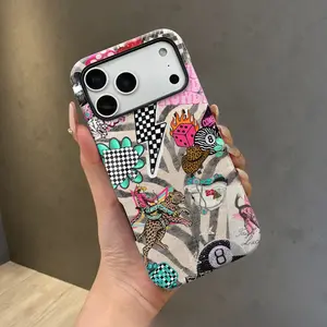 Magnetic Western Cowboy Collage Print Phone Case / For iPhone 17 Pro Max / 17 Pro / 16 Pro Max / 16 Pro / 15 Pro Max / 15 Pro / 14 Pro Max / 14 Pro / 13 Pro Max / 13 Pro
