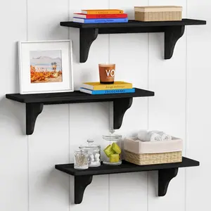 Wall Mounted Shelves for Bedroom 24 Inches Long, 8 Inch Deep Floating Shelves for Wall, Large Hanging Arched Shelf for Kids Bathroom Living Room Office Dec