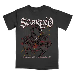 Graphic Tee Scorpio Zodiac Sign Comfort Colors, Horoscope Shirt, Astrology T-Shirt