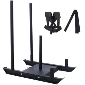 Hardware Weight Training Pull Sled, Fitness Strength Speed Training Sled, Steel Power Sled Workout Equipment for Athletic Exercise and Speed Improvement