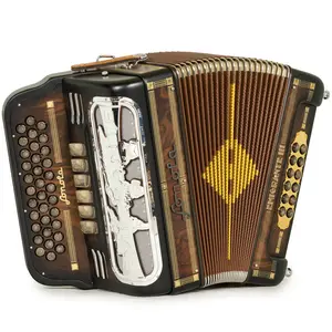 Sonola Emigrante III Accordion 6 Switch FBE-EAD Matte Dark Wood with Gold and Silver