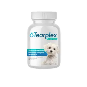 Tearplex Tear Stain Remover for Dogs and Cats | Natural Supplement Suitable for All Breed Types | Pet Tear Stain Remover Powder | Made with Natural Ingredients | Beef Flavored - 1 Pack