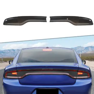 For Dodge Charger Rear Tail Light Covers Trim for 2015+ Models Easy Installation Enhances Aesthetics Perfect Fit No Tools Required